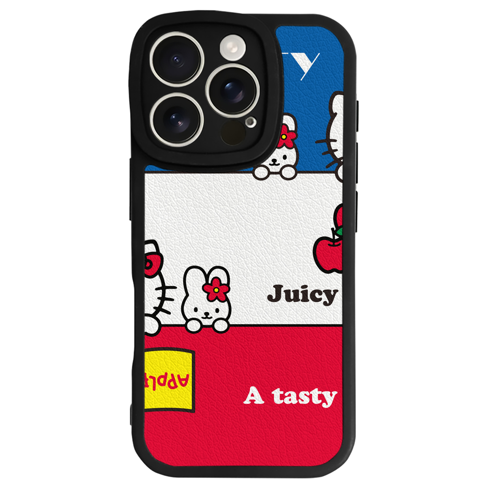 （画像用） Hello Kitty ハローキティ 【iPhone 16シリーズ対応】シリコンスマホケース（レザー調） 材質：シリコン